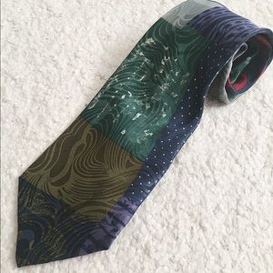 Vintage HUBERT Silk Necktie - Handmade Italian Tie